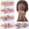 Bow Hair Clip Animal Summer Diamond Set Crystal Hair Accessories Women's Rhinestone Spring Clip