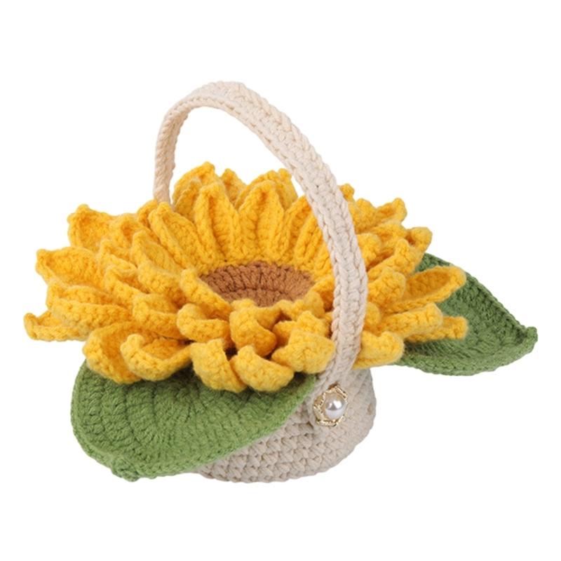 DIY Animals Crochet Starter Kits Plant Crochet Yarn Set Beginners Crochet Kits Learn to Crochet Set by English Video