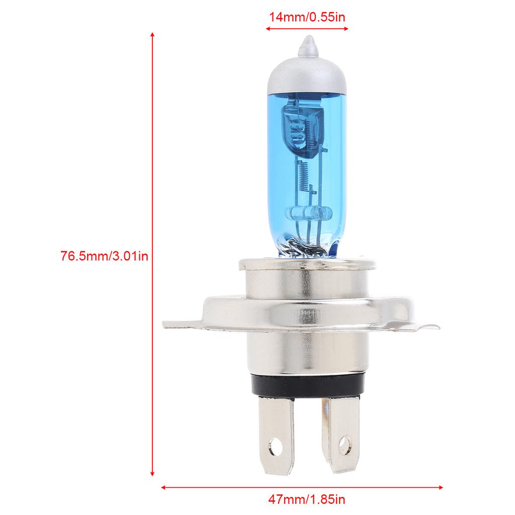 2pcs 12V 6000K White Light Super Bright Car Xenon Halogen Lamp Auto Front Headlight Fog Bulb