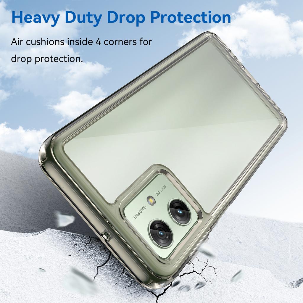 Для Motorola Moto G54 5G TPU+акриловый чехол прозрачная задняя крышка телефона