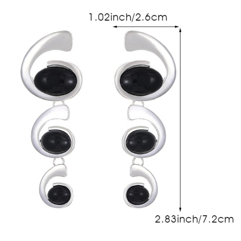 Европейские и американские серьги-подвески в форме спиральной улитки, роскошные аксессуары с темпераментом, аксессуары в преувеличенном стиле, подарки в стиле вестерн-ковбой