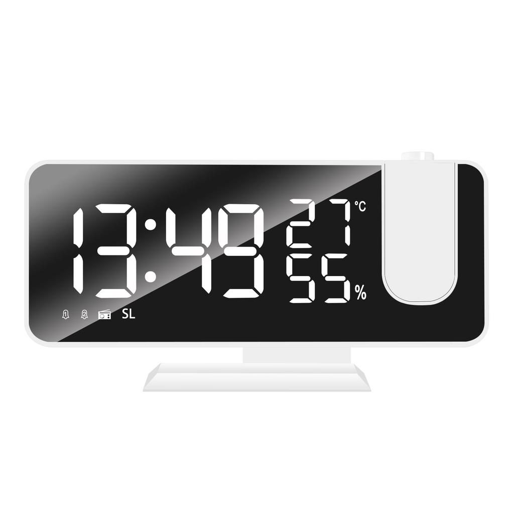 Digital Projection Alarm Clock Large LED Screen Alarm Clock Radio Loud Dual Alarm Clock for Heavy