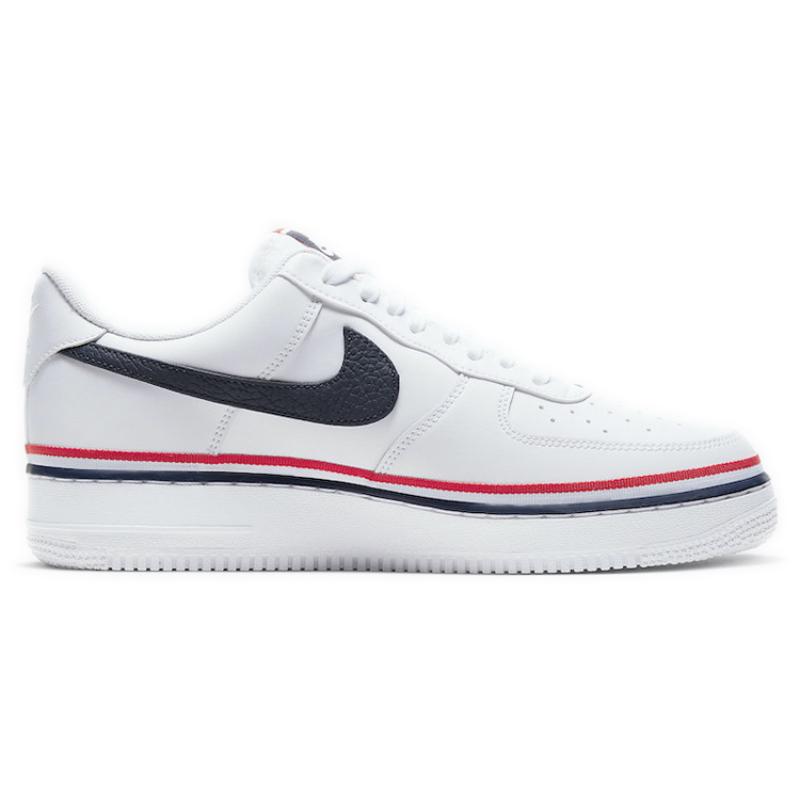 Nike Кроссовки Air Force 1 Low LV8 Ribbon Белые Синие CJ1377-100