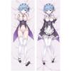 Аниме RE ZERO Starting Life In Another World Наволочки Rem Emilia 3D Двусторонние постельные принадлежности Обнимающая наволочка для подарков
