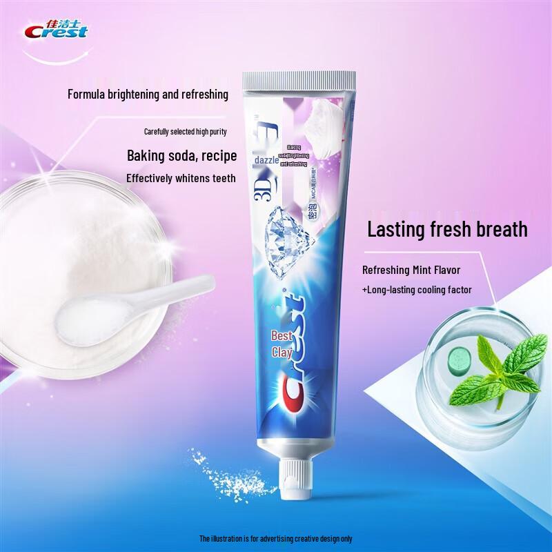 Crest 3D White Baking Soda & Micro-Charcoal Toothpaste Duo