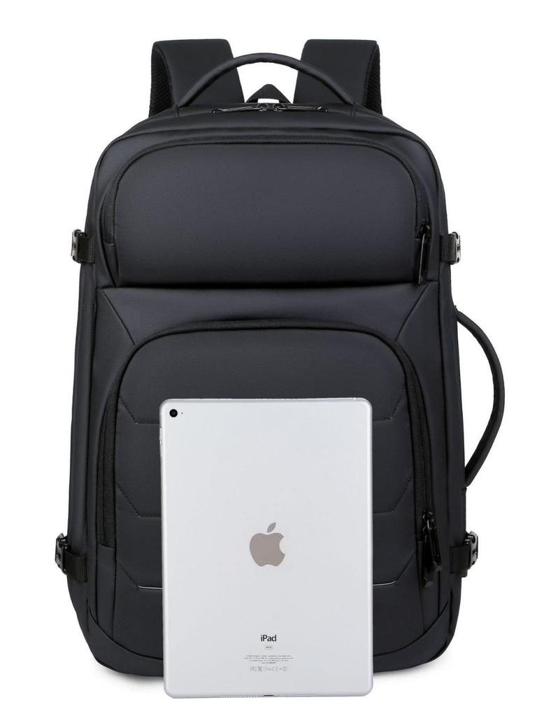 Расширяемый 17-дюймовый дорожный рюкзак: Большая вместимость, Модный, Многофункциональный для бизнеса, повседневной носки и походов