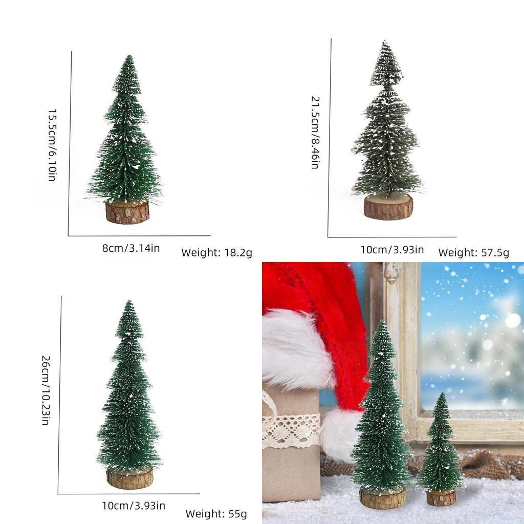 Charming White Tipped Green Mini Christmas Tree Festive Decoration Perfect For Holidays