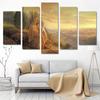 5 Pieces Wall Art Canvas Painting Character Christian Landscape Poster Home Decoration Modular Pictures Modern Living Room