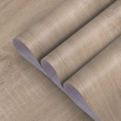 TOTIO Wood Grain Wood Grain Cutting Remake Oak Wood Grain Wallpaper Heat Mildew Oil Stain DIY Vinyl Wall Bathroom Decorative Furniture Repair Plasma