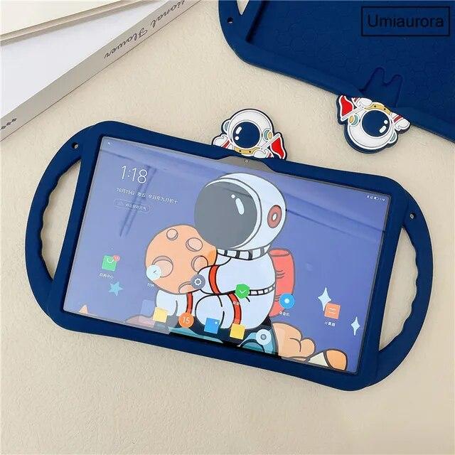 Детский чехол с милым мультяшным рисунком для Huawei Mediapad T5 M5 Lite 10 10,1, чехол для Honor V6 MatePad 10,4 M6 10,8, силиконовая подставка для планшета, принципиально