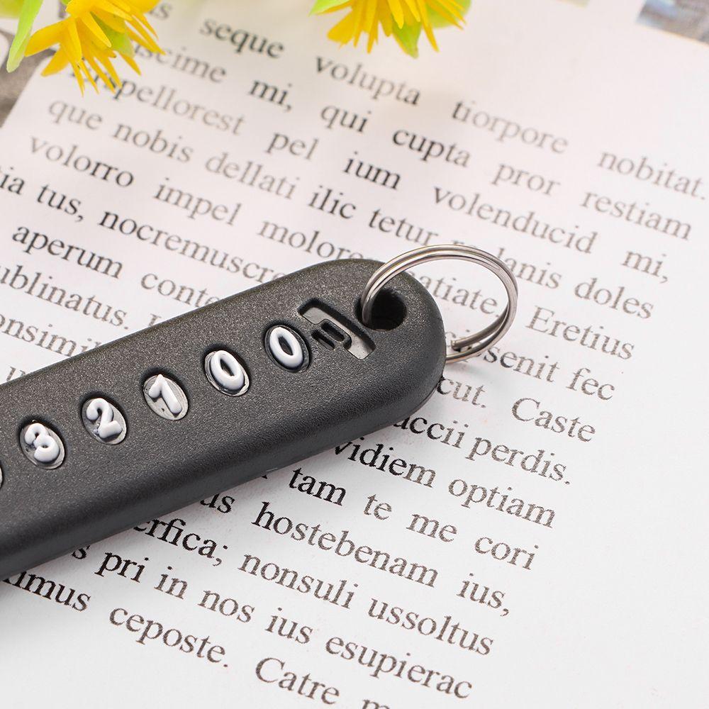 Key Ring Plate Key Chain Pendant Car DIY Anti-lost Keychain