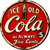 FLAT Vintage Cola Metal Sign  Rustic Decor for Home Kitchen Bar Cafe Garage  Vintage Home Decor Bar Owners Cafe Owners