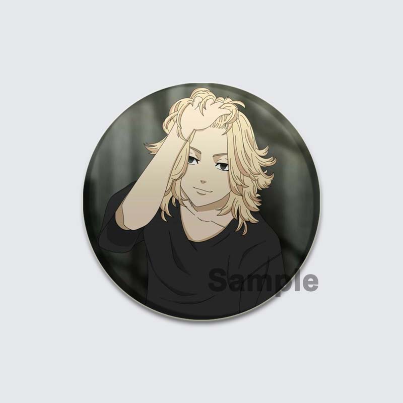 32/44/58mm Tokyo Revengers Brooch On Backpack Handmade Round Badges Anime Icon Badges for Clothes Hat Gifts Lapel Pins Accessories