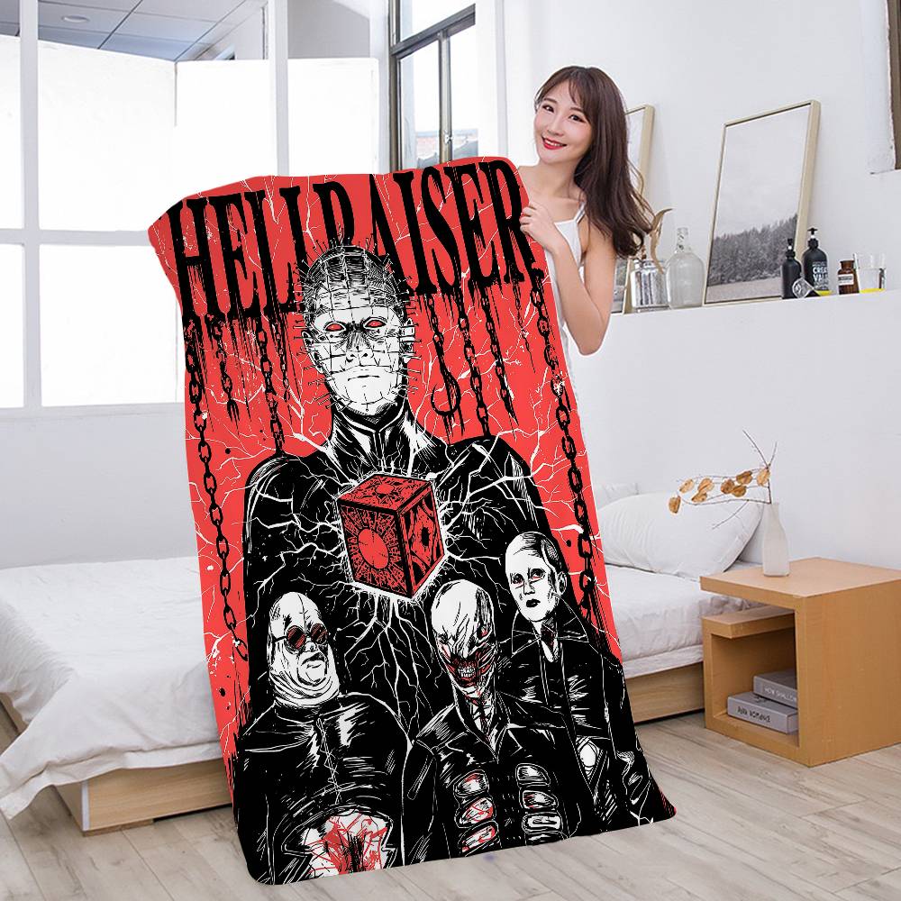 Классическое пляжное полотенце из фильма ужасов «Хеллрайзер» H-Hellraiser, разноцветные банные полотенца для девочки, из микрофибры, быстросохнущее, без песка, для пляжа, йоги, спа