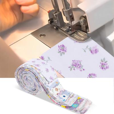 6.5x100см Ткань Jelly Roll Красиво нарезанные полоски Модная рулонная ткань Полоски для квилтинга Цветные хлопковые полоски Хлопковая ткань с принтом