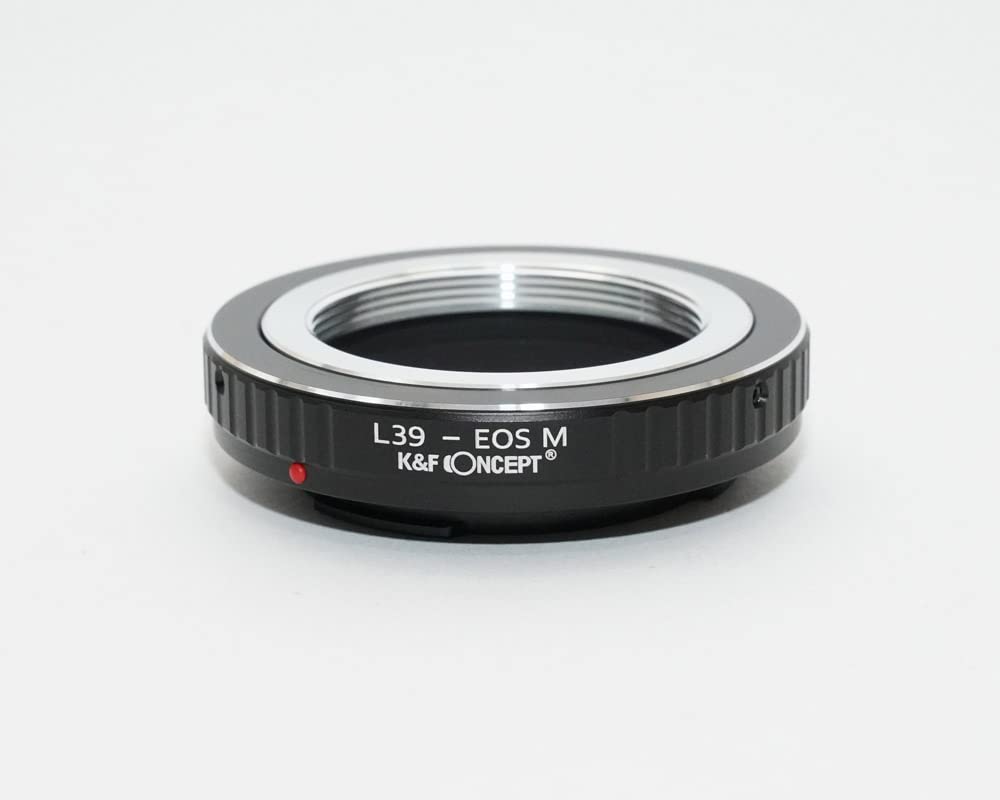 Leica M39 Lens To Canon EOS M Mount Adapter with Lens Cloth K&F M39-eosm (KFEOSM)