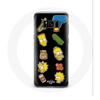 Case for Samsung Galaxy S8 Plus The Simpsons Stickers Black Background