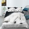 Animal Series Bedding Two Or Three-Piece Set Polyester Wolf 3D Digital Printing