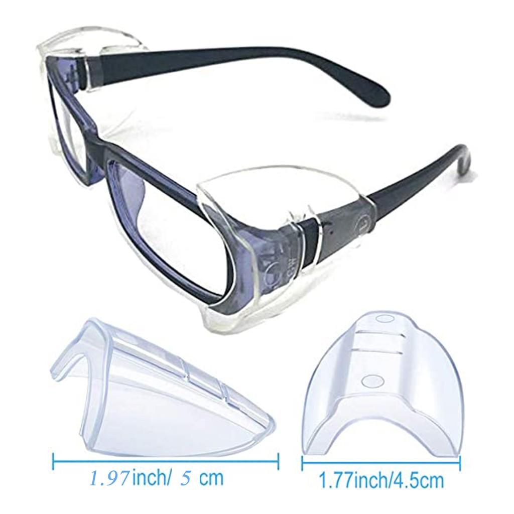 3 Pairs Side for Eye Glasses Slip On Safety Glasses Shield Universal