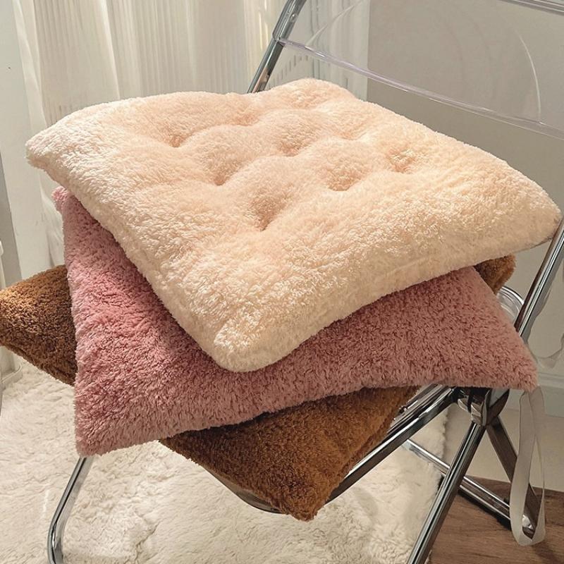 Simple Plush Cushion Thick and Soft Office Chair Cushion Dormitory Classroom Home Furnishings Mattresses Winter Seat Mat