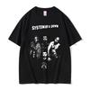 Альтернативная Метал-Рок Группа System of A Down Графическая Футболка Мужская Одежда Повседневная Винтажная Оверсайз С коротким Рукавом Футболки