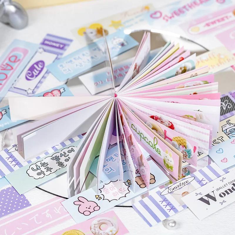 50 шт. шикарные наклейки для журнала-скрапбукинга Kawaii Cartoon Kitten Puppy Cake Series канцелярские наклейки DIY Decor наклейка для багажа