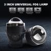 Set of 3: 3-inch LED Bi-Beam Fog Lights, 40W, 6000K/3000K, with Bracket