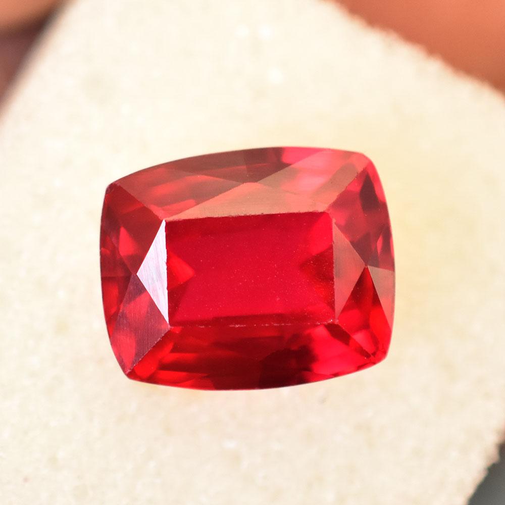 Natural Red Ruby Loose Gemstone 11x9mm Cushion Cut for Jewelry Making and Gem Collections