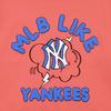 New MLB New York Yankees Sweatshirts Unisex Pink 31MT02041-50O