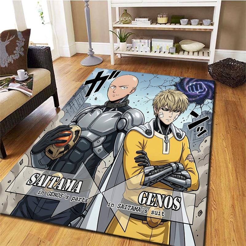Onepunch Man Carpet Rug For Living Room Bedroom Home Sofa Decoration Kids Play Nonslip Floor Mat
