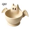 Ghost Snack Container 3D Printed Halloween Bowl, Trick or Treat Candy Theme Ornament Serving Decorative Storage Tray Dish, Party Supplies Versatile