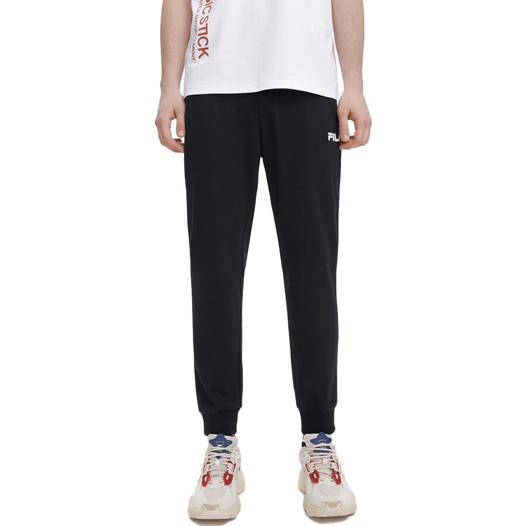 Fila Solid Color Casual Knit Sports Pants Men Bottoms Black F11M329606FBK