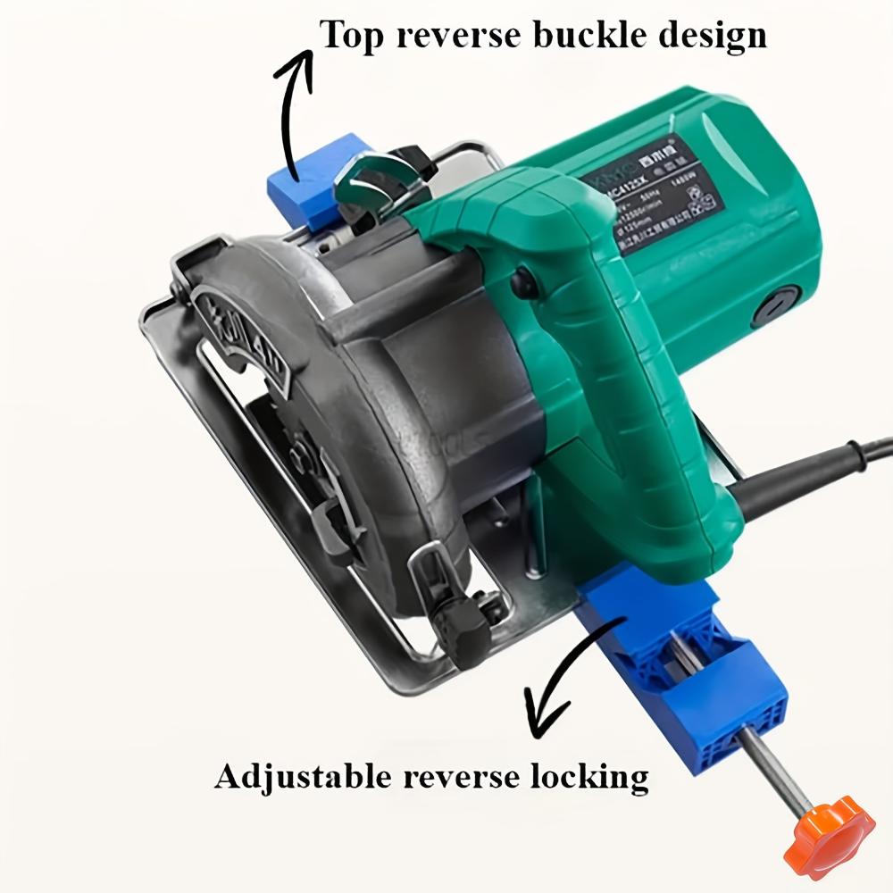 Прецизионная направляющая для электрической дисковой пилы - регулируемое деревообрабатывающее приспособление для точной резки и фрезерования