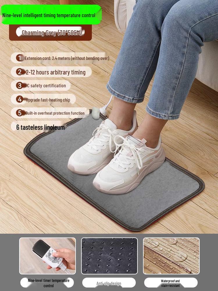 Электрическая грелка для ног: Офисный согревающий коврик для пола для женщин