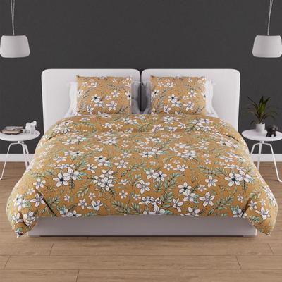 Комплект постельного белья из хлопка 57 нитей 260x240 см MANON, цвет верблюжий, от Soleil d'ocre