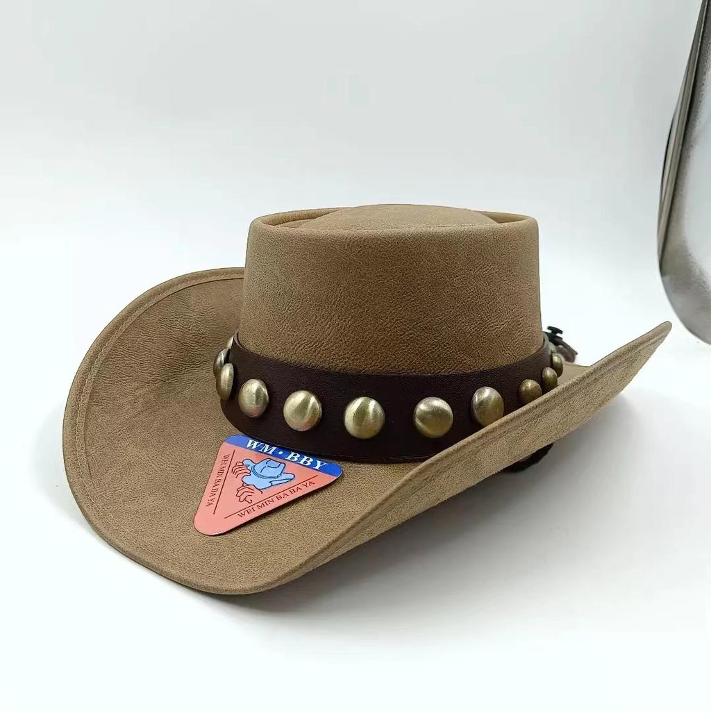 Three-dimensional Embroidery Handmade Straw Hat Western Cowboy Hat Men Cap Outdoor Women Hat Light Luxury
