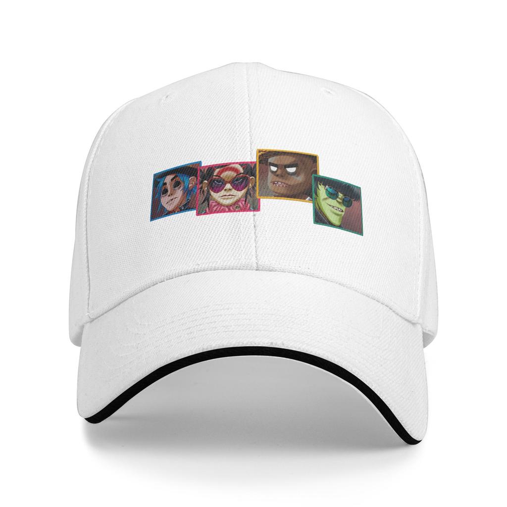 Band GGorillaz Baseball Cap Tennis Skate Sun Visor Trucker Hat Couple Women Fashion Design Baseball Caps