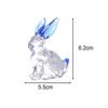 Статуэтка пасхального кролика, скульптура животного, статуя кролика, стекло, современное настольное украшение для стола