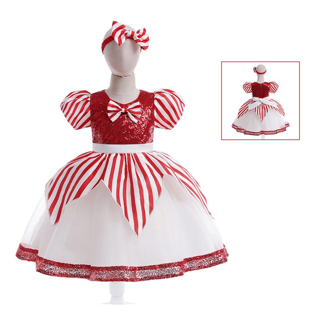 Children's Sequined Christmas Dress, Birthday Party Performance Dress