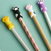 3 шт. Милый колпачок для карандаша в виде кошачьей лапки, симпатичные чехлы для ручек, заглушки для игл, силиконовый протектор, удлинитель для карандашей, школьные принадлежности