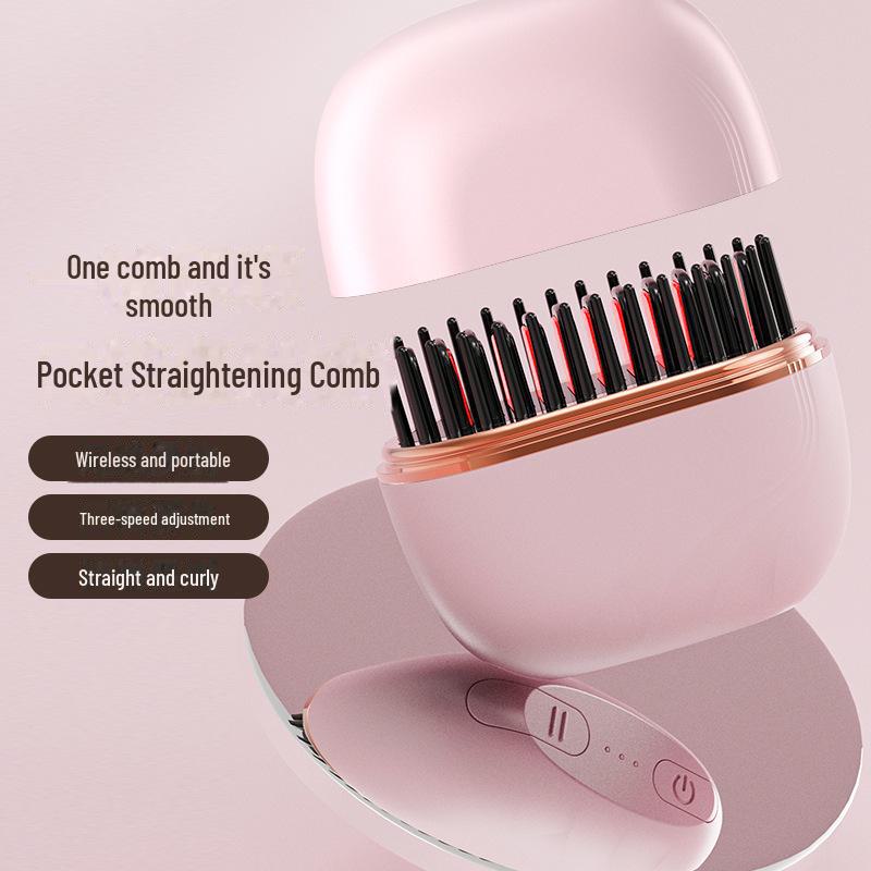 Беспроводной выпрямитель для волос и щипцы для завивки двойного назначения с технологией отрицательных ионов для мягкого ухода за волосами
