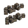 20 PCS 6 Sided Number Dice Set Black Lightweight Impact Resistance 16mm Number Dice for Table Games