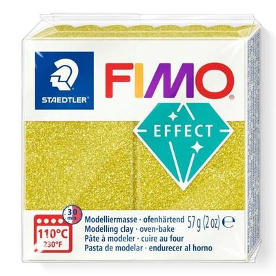 Полимерная глина для лепки - FIMO - Золотые блестки - 57 г - Мягкая и пластичная - Выпекать 30 мин при 110°C