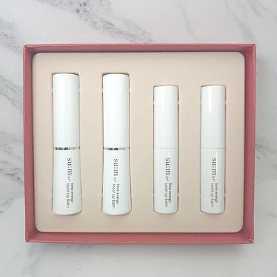 Time energy Moist Lip Balm Set 4ea +RANDOM GIFT