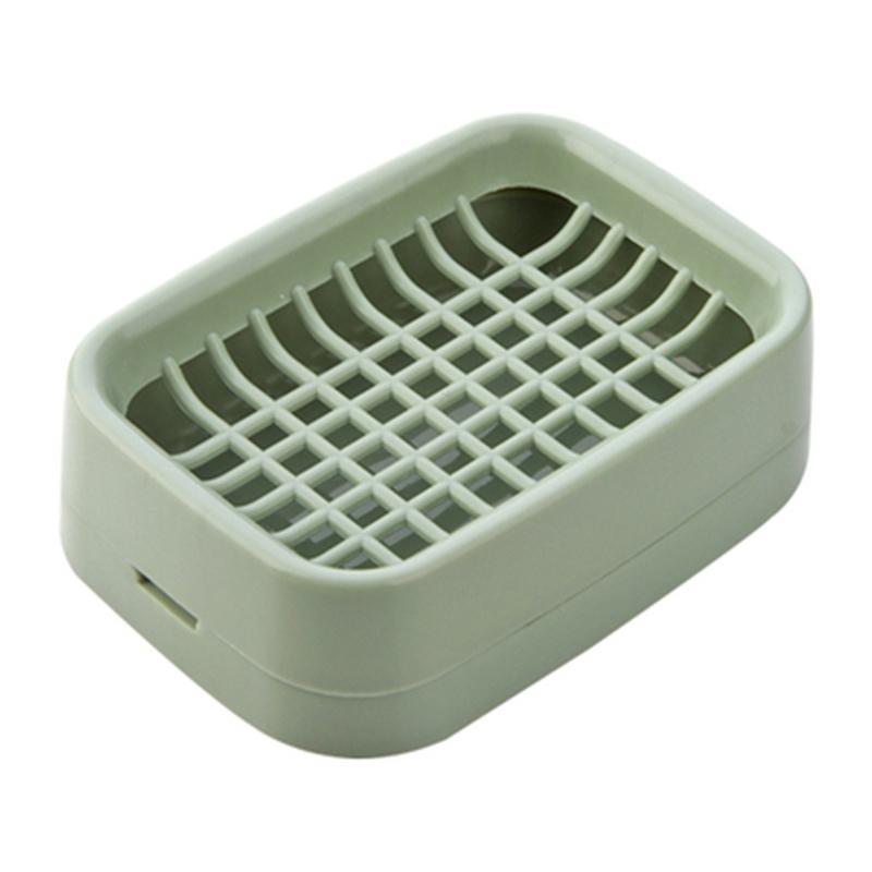 Креативная сетчатая мыльница, утолщенная двухслойная сливная мыльница, полка для мыла в ванной комнате, стеллаж для хранения белья