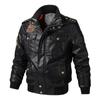 Men's Trendy Stand Collar Motorcycle Jacket - Washed PU Leather, 2019 Spring Edition