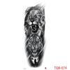 1 PC 480*170MM Large Temporary Tattoos Sleeve for Men Women Full Arm Selleve Tattoos Temporary Realistic Fake Wolf Tiger Lion Tattoo