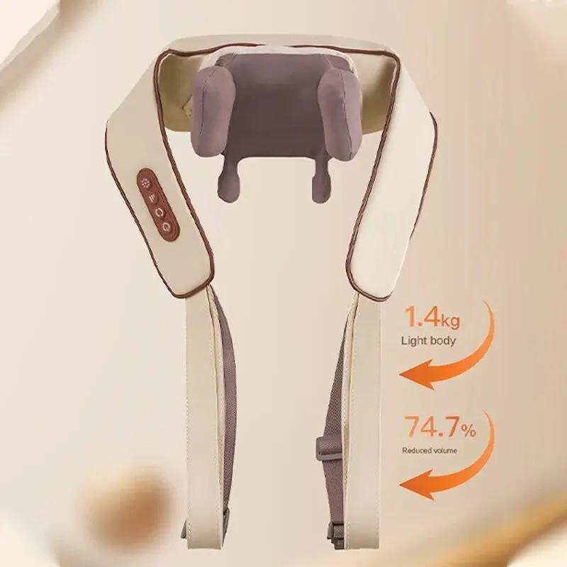 8D массажер для шеи и плеч, электрический воздушный компресс, разминающий, многофункциональный массажер для спины, массирующий несколько частей тела