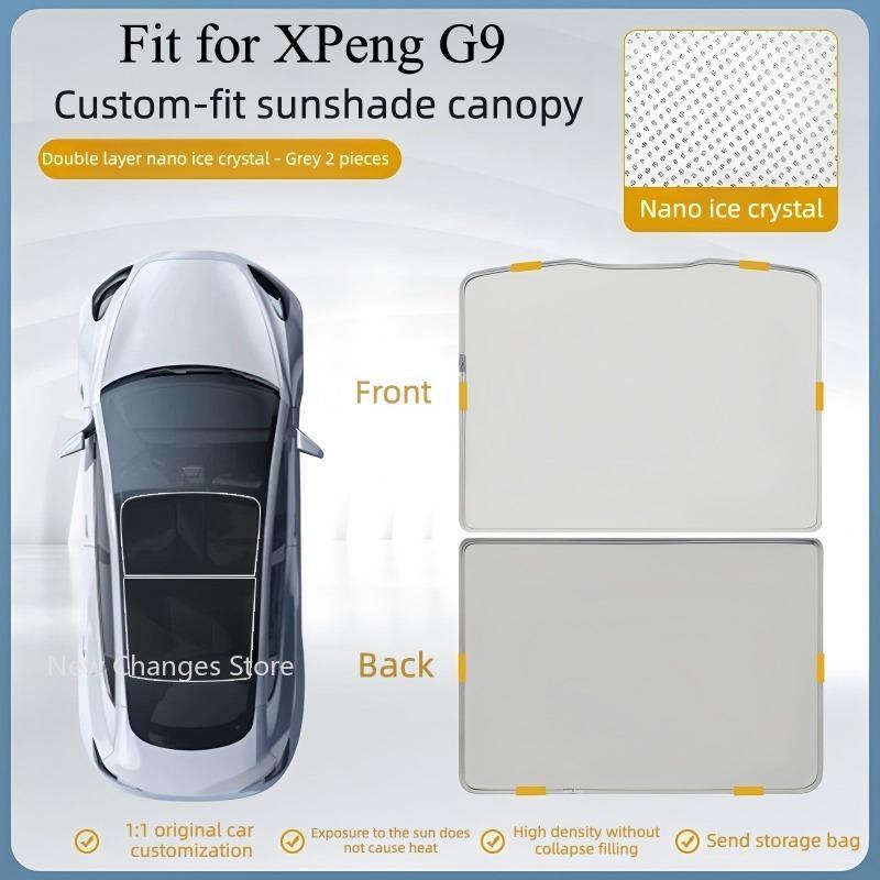 Для XPeng G9 2023-2026 Передний солнцезащитный козырек лобового стекла Крыша люка Ледяная ткань Тент Защита от УФ Охлаждение автомобиля Модификация Аксессуары