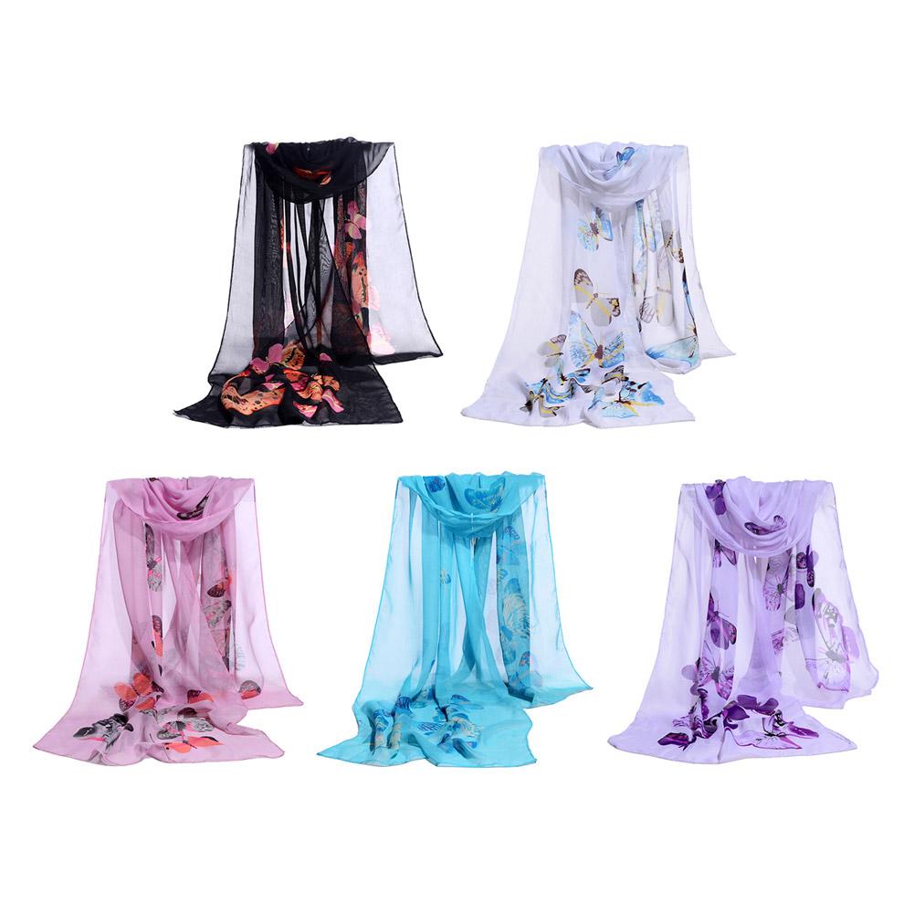 Новый Горячий Модный Вечерний Шарф Шаль Бабочка Цветок Хлопок Мягкий Принт Шаль Шелк Женская Шаль N4X1